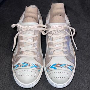 Karma of Charme Sundance Naïf Hand Painted Leather Sneakers - Sz 38 (8.0-8.5)